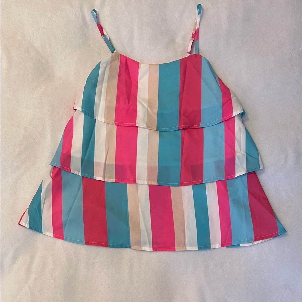 Striped Ruffled Top